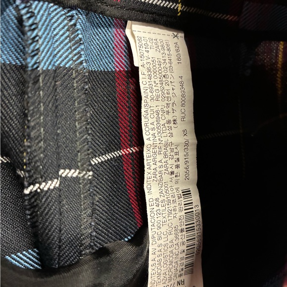 Zara Multicolor Plaid Trousers - Picture 4 of 4